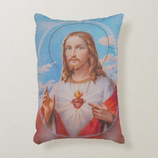 Jesus prayer traditional pillow アクセントクッション (正面(垂直))