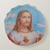Jesus prayer traditional pillow ラウンドクッション (裏面)