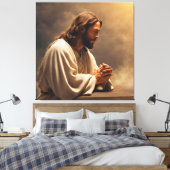 Jesus Praying Canvas Print Picture キャンバスプリント (インサイチュ (寝室))