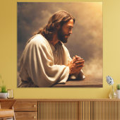 Jesus Praying Canvas Print Picture キャンバスプリント (インサイチュ (リビング))