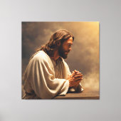 Jesus Praying Canvas Print Picture キャンバスプリント (正面)