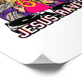 Jesus Raves Christmas EDM Music X-Masパーティー ポスター (角)