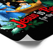 Jesus Reason For The Season Nativity Christmas Des ポスター (角)