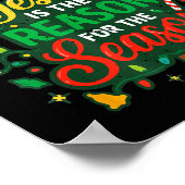 Jesus Reason Season Christian Christmas Family Pjs ポスター (角)