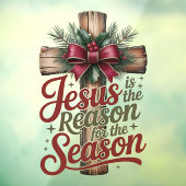 Jesus Reason Season Window Cling ウィンドウサイン (シート3)