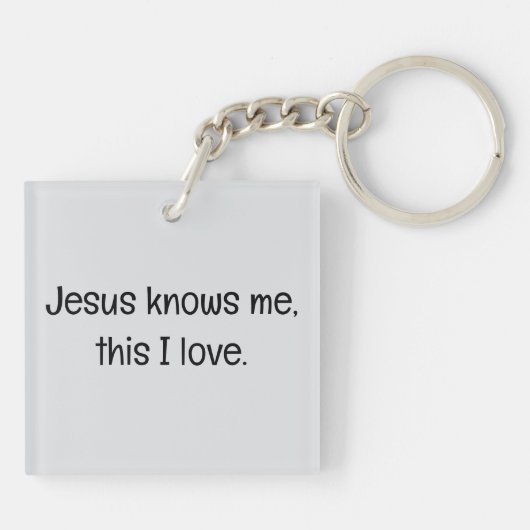 Jesus Rescuing a Lamb from a Mud Puddle キーホルダー (裏面)