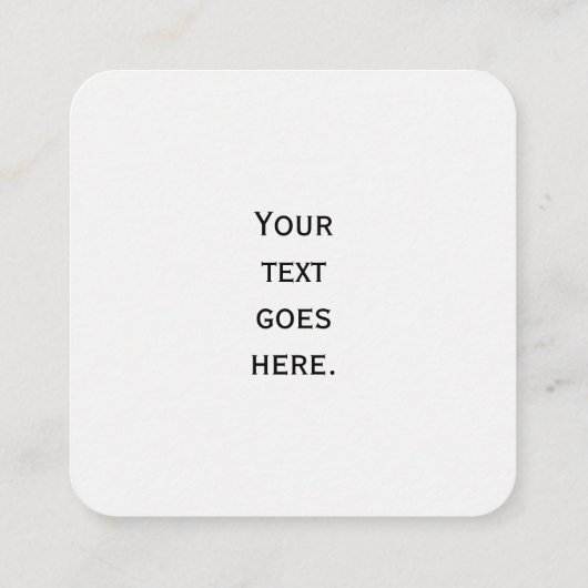 Jesus Rescuing a Lamb From a Mud Puddle スクエア名刺 (裏面)