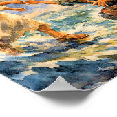 Jesus Rescuing Peter Christian Art Poster ポスター (角)