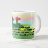 jesus risen  ジャンボコーヒーマグカップ (正面右)