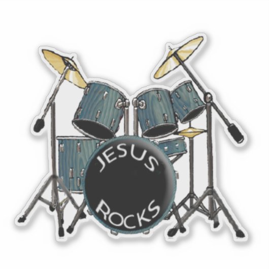 Jesus Rocks – ドラマー シール (正面)