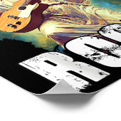 Jesus Rocks With Guitar - Funny Christian Rocks Ch ポスター (角)