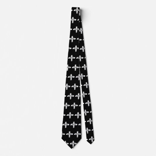 Jesus Rugged Cross Neck Tie ネクタイ (正面)