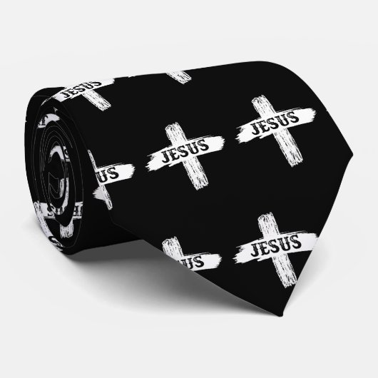 Jesus Rugged Cross Neck Tie ネクタイ (ロール)
