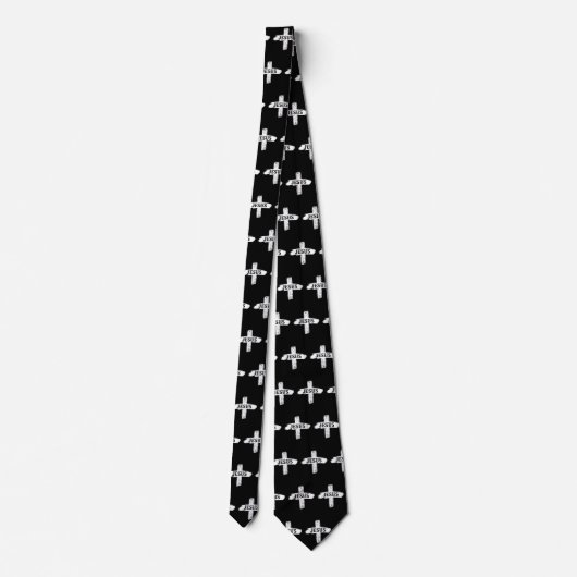 Jesus Rugged Cross Neck Tie ネクタイ (裏面)