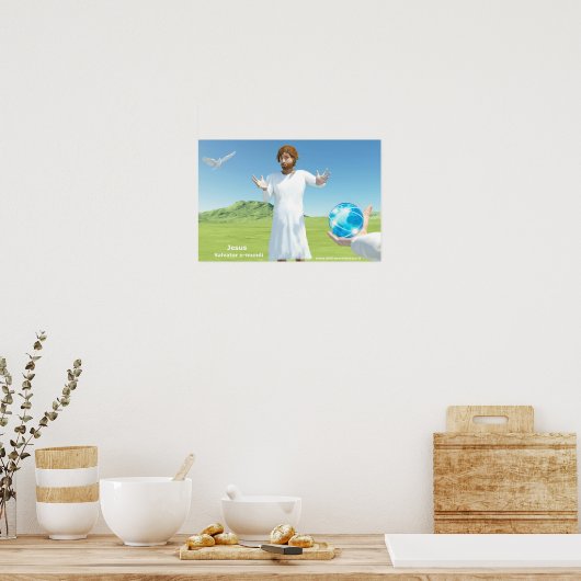 Jesus Salavator e - mundi ポスター (キッチン)