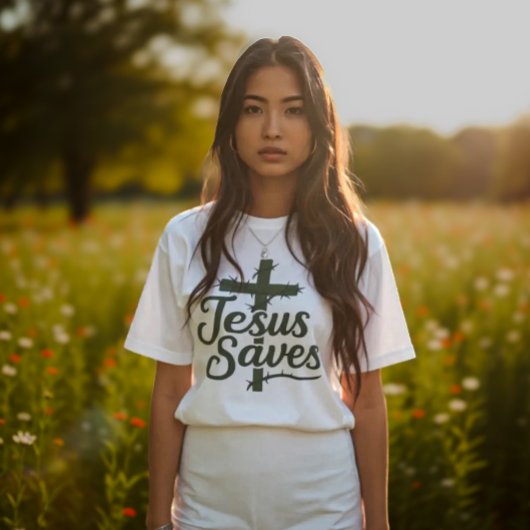 Jesus Saves トライブレンドＴシャツ