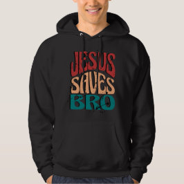 JESUS SAVES BRO VINTAGE RETRO パーカ