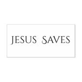 Jesus Saves Christian Quote ラバースタンプ (インプリント)