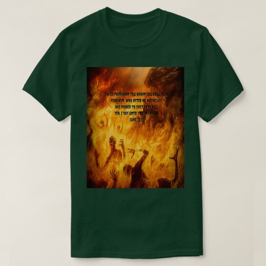 JESUS SAVES FROM HELL Graphic Tシャツ (デザイン正面)