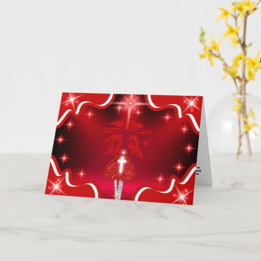 Jesus Savior Redeemer Greeting Card カード (黄色い花)