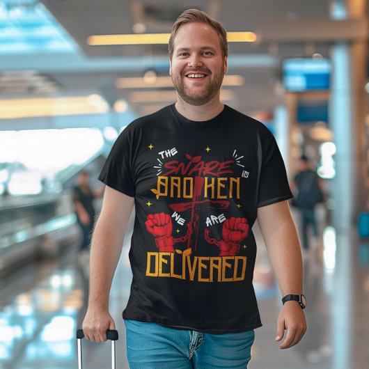 Jesus Set Me Free Christian Spiritual Believe Tシャツ