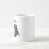 Jesus Shaves - Funny Jesus Meme コーヒーマグカップ (中央)