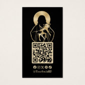 Jesus Shepherd Vertical Business Card (裏面)