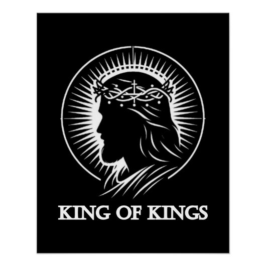 Jesus silhouette King of kings  ポスター (正面)