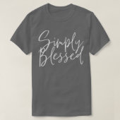 Jesus Simply Blessed Jesus Christ Tシャツ (デザイン正面)