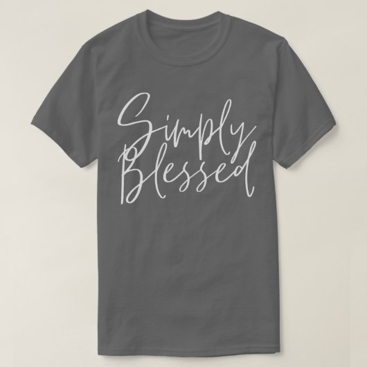 Jesus Simply Blessed Jesus Christ Tシャツ (デザイン正面)