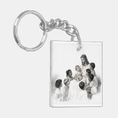 Jesus Sitting with Children キーホルダー (正面左)