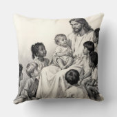 Jesus Sitting with Children クッション (裏面)