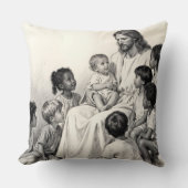 Jesus Sitting with Children クッション (正面)