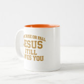 Jesus Still Loves You Design ツートーンマグカップ (正面左)