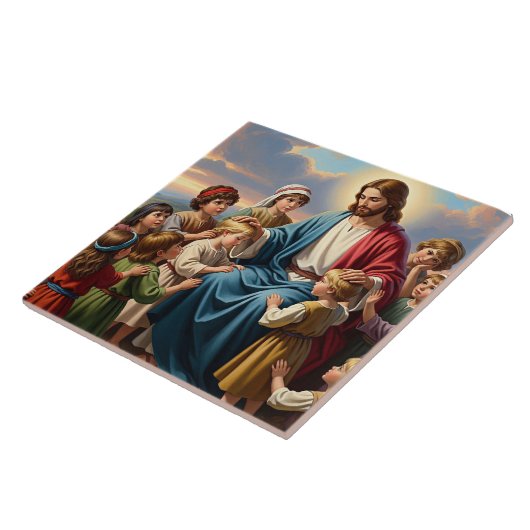 Jesus Surrounded by Children タイル (側面)