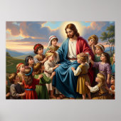 Jesus Surrounded by Children ポスター (正面)