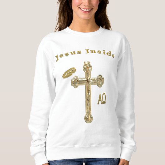 Jesus Tシャツ女性 スウェットシャツ (正面)