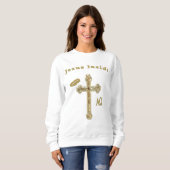 Jesus Tシャツ女性 スウェットシャツ (正面フル)