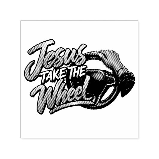 Jesus take the wheel セルフインキングスタンプ (デザイン)