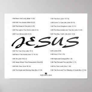 Jesus The 素晴らし I AM Poster ポスター