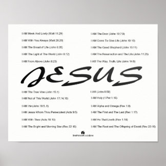 Jesus The 素晴らし I AM Poster ポスター