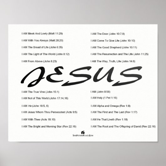Jesus The 素晴らし I AM Poster ポスター (正面)