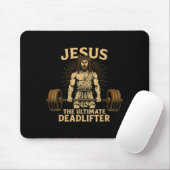 Jesus The Deadlifter Christian Fitness  マウスパッド (マウス)