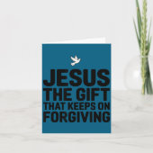 Jesus The Gift That Keeps On Forgiving Christian R カード (正面)