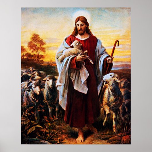 Jesus The Good Shepherd 01 Poster A ポスター (正面)