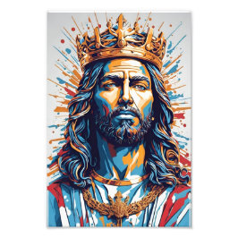 JESUS THE KING フォトプリント           