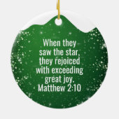 Jesus the King is Born Divine Passage ⛪️ 🎄 セラミックオーナメント (裏面)