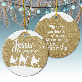Jesus the King is Born Divine Passage ⛪️ 🎄 セラミックオーナメント