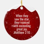 Jesus the King is Born Divine Passage ⛪️ 🎄 セラミックオーナメント (裏面)