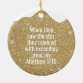 Jesus the King is Born Divine Passage ⛪️ 🎄 セラミックオーナメント (裏面)